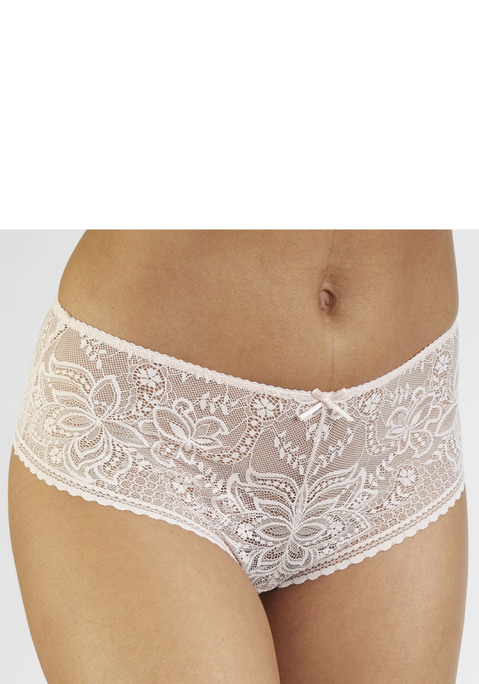 Bild: Panty von LASCANA: Feminine Panty in abdeckender Schnittform. Rundherum aus zarter, dezent transparenter Spitze in blumiger Optik. Mit feiner Zierschleife in der vorderen Mitte. Mit eingearbeitetem Baumwollzwickel. Mit Liebe & Leidenschaft in Hamburg kreiert. Obermaterial: 88% Polyamid, 12% Elasthan.