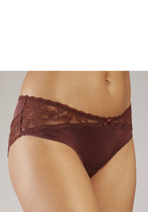 Bild: Panty von LASCANA: Feminine Panty mit feiner Zierschleife in der vorderen Mitte. Aus seidig glänzendem, leichtem Microtouch-Material. Mit Einsätzen aus elastischer Eyelash-Jacquardspitze. Passender BH aus der gleichen Serie erhältlich. Mit Liebe & Leidenschaft in Hamburg kreiert. Aus 88% Polyamid, 12% Elasthan.