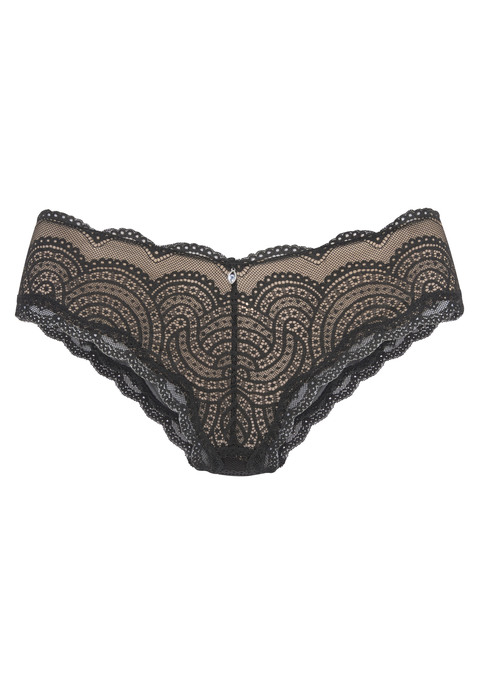 Bild: Panty von LASCANA: Feminine Panty mit edler Schnürung. Aus zarter Spitze und dezent transparentem Soft-Mesh. Mit eingearbeitetem Baumwollzwickel. Passende BHs aus der gleichen Serie erhältlich. Mit Liebe & Leidenschaft in Hamburg kreiert. Obermaterial: 88% Polyamid, 12% Elasthan.