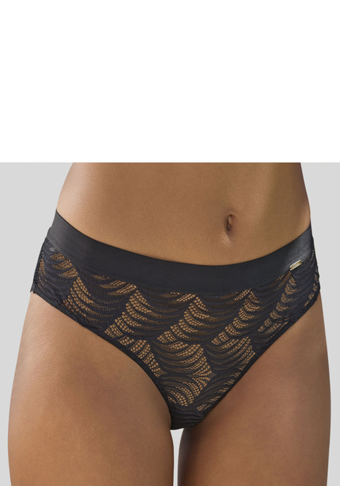 Bild: Panty von LASCANA: Modische Panty mit breitem Gummibund. Rundherum aus dezent transparenter Spitze in graphischer Optik. Mit eingearbeitetem Baumwollzwickel. Mit passenden BHs aus der gleichen Serie erhältlich. Mit Liebe & Leidenschaft in Hamburg kreiert. Obermaterial: 91% Polyamid, 9% Elasthan.