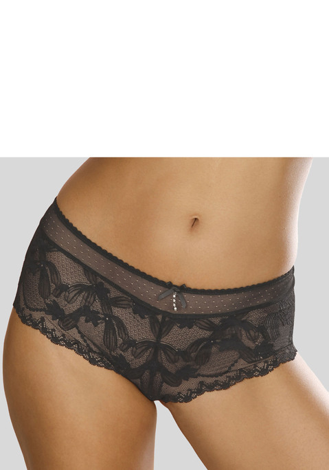 Bild: Panty von LASCANA: Elegante Panty mit feiner Zierschleife. Femininer Mix aus feiner Spitze und dezent transparentem Soft-Mesh. Mit eingearbeitetem Baumwollzwickel. Passende BH's aus der gleichen Serie erhältlich. Mit Liebe & Leidenschaft in Hamburg kreiert. Obermaterial: 87% Polyamid, 13% Elasthan.