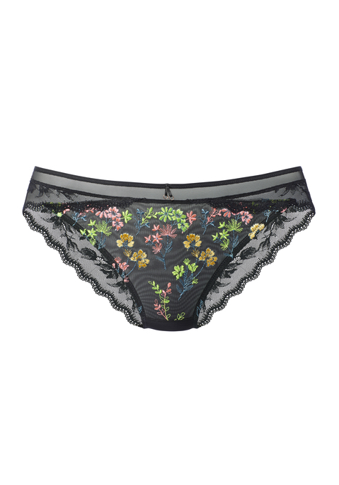Bild: Panty von LASCANA: Edle Panty mit feinem Ringaccessoire vorne mittig. Aus Soft-Mesh mit zarter Blütenstickerei & floraler Spitze in transparenter Optik. Mit eingearbeitetem Baumwollzwickel. Passender BH aus der gleichen Serie erhältlich. Mit Liebe & Leidenschaft in Hamburg kreiert. Aus 78% Polyamid, 14% Polyester, 8% Elasthan.