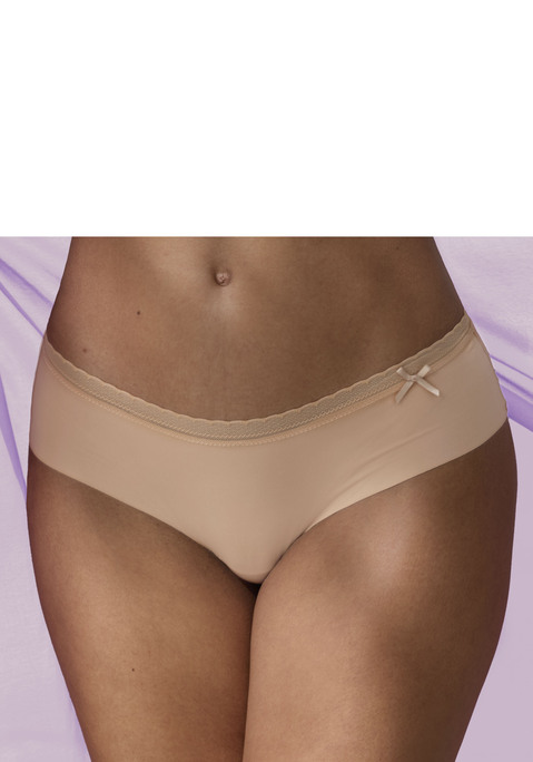 Bild: Panty von LASCANA: Modische Panty mit nahtloser Verarbeitung in abdeckender Schnittform. Aus softem Microtouch-Material. Mit hübschem Spitzenbund und feiner Zierschleife vorne mittig. Mit eingearbeitetem Baumwollzwickel. Mit Liebe & Leidenschaft in Hamburg kreiert. Aus 65% Polyamid, 35% Elasthan.