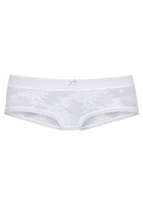 Bild: Panty von LASCANA: Feminine Panty mit feiner Zierschleife vorne mittig. Aus dezent transparenter Jacquardspitze. Mit eingearbeitetem Baumwollzwickel. Passender BH aus der gleichen Serie erhältlich. Mit Liebe & Leidenschaft in Hamburg kreiert. Aus  88% Polyamid, 12% Elasthan.