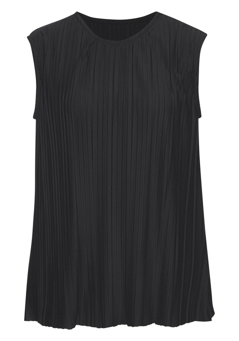 Bild: Pliseetop von LASCANA: Plisseetop von Lascana mit Rundhalsausschnitt. Lockere Passform. Vielseitig kombinierbar. Weich fließende Qualität mit Viskoseanteil.