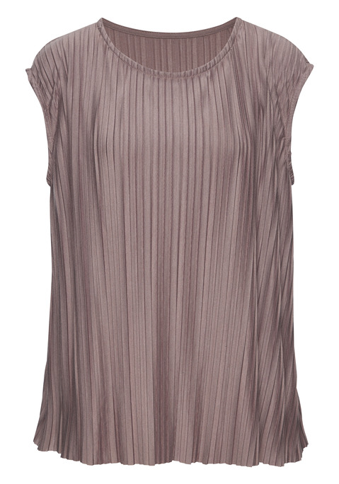 Bild: Pliseetop von LASCANA: Plisseetop von Lascana mit Rundhalsausschnitt. Lockere Passform. Vielseitig kombinierbar. Weich fließende Qualität mit Viskoseanteil.