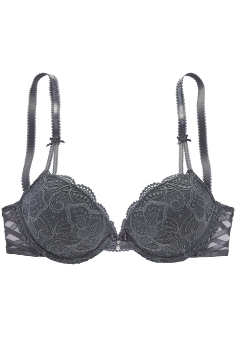 Bild: Push-up-BH von LASCANA: Femininer Push-up-BH mit herausnehmbaren Kissen. Rundherum aus Spitze mit feinen Zierschleifen und Perlenaccessoire. Individuell verstellbare Träger und Rückenverschluss. Passende Unterteile aus der gleichen Serie erhältlich. Mit Liebe & Leidenschaft in Hamburg kreiert. Erotische Dessous. Reizvolle Dessous. Reizwäsche. Verführerische Dessous. Spitzen-Dessous. Romantische Dessous. Verspielte Dessous. Obermaterial: 60% Polyamid, 35% Polyester, 5% Elasthan.