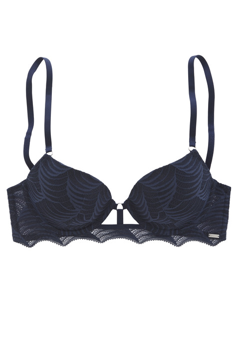 LASCANA Push-up-BH Damen dunkelblau Gr.70A