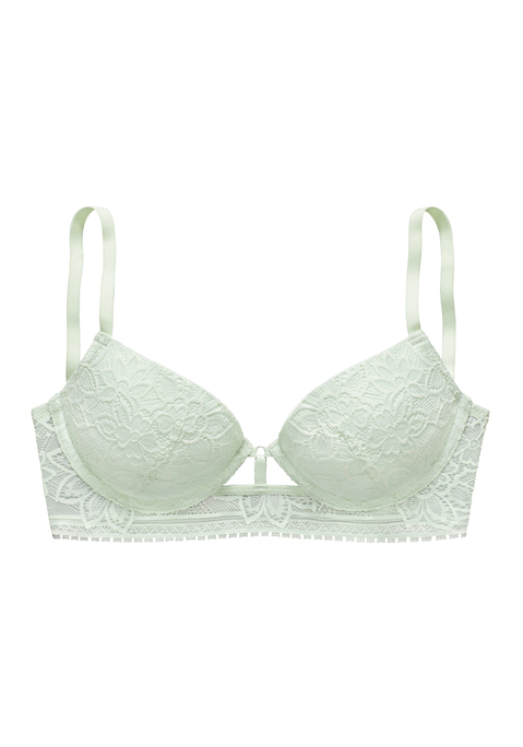 Bild: Push-up-BH von LASCANA: Femininer Push-up-BH mit Bügel & integrierten Kissen - für ein tolles Dekolleté. Rundherum aus floraler Jacquardspitze. Individuell verstellbare Träger sowie Rückenverschluss. Passende Unterteile aus der gleichen Serie erhältlich. Mit Spitze, die anteilig recyceltes Polyamid enthält. Reizwäsche. Verführerische Dessous. Spitzen-Dessous. Romantische Dessous. Verspielte Dessous. Aus 60% Polyamid, 33% Polyester, 7% Elasthan.