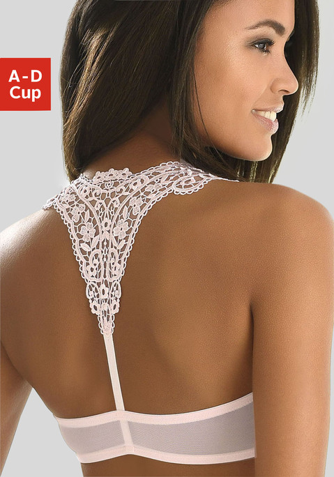 Bild: Push-up-BH von LASCANA: LASCANA: Push-up-BH "Melissa" mit sexy Spitze, zartem Netzmaterial und aufregenden Details machen Sie so verführerisch. mit herausnehmbaren Kissen. Cups bezogen mit Spitze. Mit silberfarbenem Vorderverschluss und aufregendem Spitzenrücken – sehr sexy! Aufregende Trägerlösung mit viel Spitze hinten. Sexy Dessous. Spitzen-Dessous. Romantische Dessous. Verspielte Dessous. Der BH ist aus 60% Polyamid, 35% Polyester, 5% Elasthan. BHs sind nicht trocknergeeignet, da die Versteller und Ringe durch die Hitze beschädigt werden und brechen.