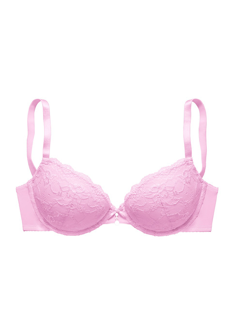 Bild: Push-up-BH von LASCANA: Transparente Spitze und zartes Mesh überzeugen in perfekter Harmonie. Hingucker ist der hübsche Perlenanhänger. Träger und Rückenverschluss verstellbar. Mit Bügel und herausnehmbaren Kissen für ein perfekt geformtes Dekolleté. Cups aus Vollspitze, Rücken blickdicht aus Microtouchmaterial. Sexy Dessous. Spitzen-Dessous. Romantische Dessous. Verspielte Dessous. Der BH ist aus 80% Polyamid, 20% Elasthan. BHs sind nicht trocknergeeignet, da die Versteller und Ringe durch die Hitze beschädigt werden und brechen.