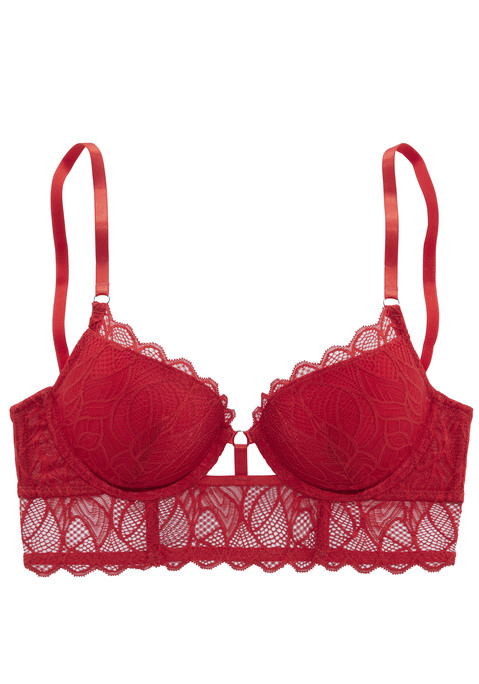 LASCANA Push-up-BH Damen rot Gr.85A