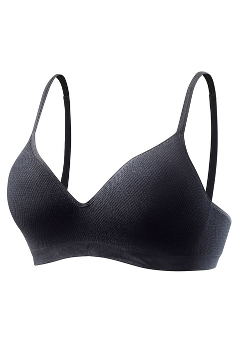 LASCANA Push-up-BH Damen schwarz Gr.70D