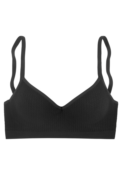 Bild: Push-up-BH von LASCANA: Modischer Push-up-BH mit integrierten Kissen. Cups überzogen mit weicher Baumwollmischung mit elastischem Gummibund. Integrierte Formbügel auf nahtlos vorgeformte Schalen. Individuell verstellbare Träger und Rückenverschluss. Mit Liebe & Leidenschaft in Hamburg kreiert. Obermaterial: 50% Baumwolle, 33% Polyamid, 14% Polyester, 3% Elasthan.