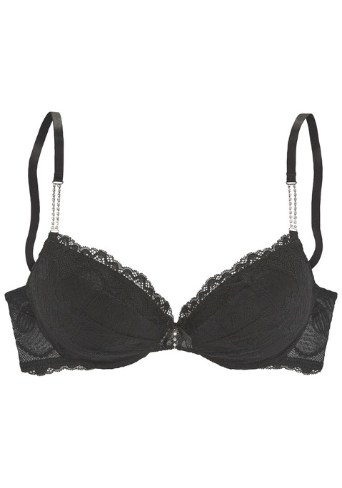 LASCANA Push-up-BH Damen schwarz Gr.70A