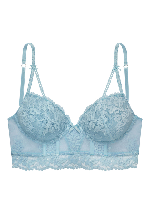 Bild: Push-up-BH von LASCANA: Push-up-BH mit herausnehmbaren Kissen. Leichte Longform mit Stäbchenverarbeitung. Dekorative Bänder. Aus 60% Polyamid, 35% Polyester, 5% Elasthan.