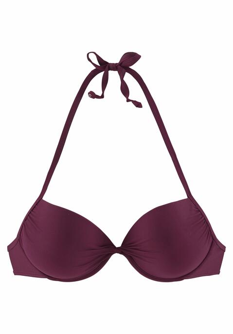 LASCANA Push-Up-Bikini-Top Damen bordeaux Gr.34 Cup B