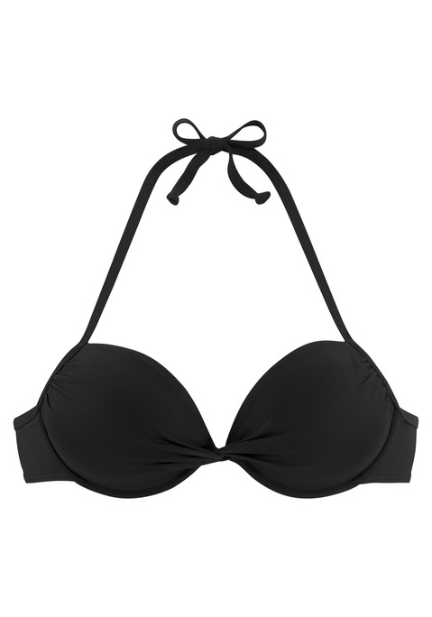 LASCANA Push-Up-Bikini-Top Damen schwarz Gr.34 Cup B