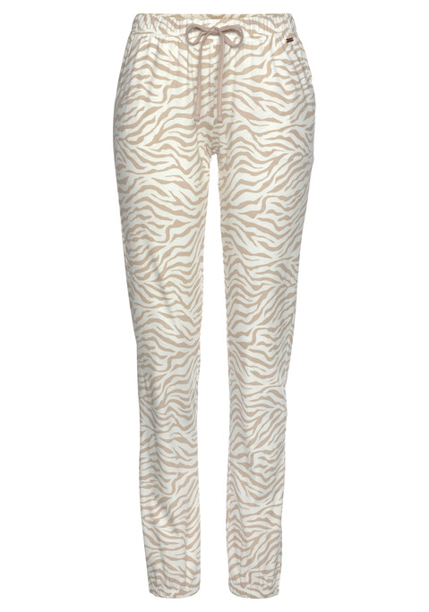 Bild: Pyjamahose von LASCANA: Pyjamahose von Lascana mit seitlichen Eingrifftaschen und elastischem Tunnelzugbund. Mit Bündchen an den Ärmelsäumen. Obermaterial: 50% Baumwolle (unterstützt Cotton made in Africa) , 50% Viskose