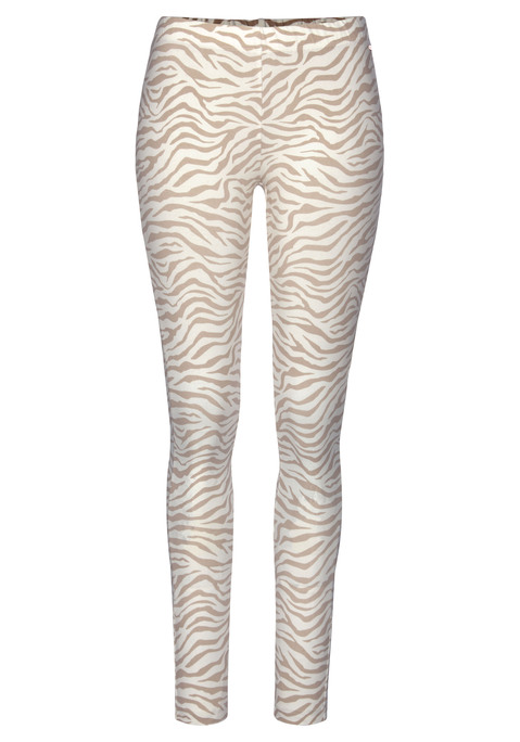 Bild: Pyjamahose von LASCANA: Lange Schlafleggins von Lascana. Mit breitem, elastischem Bündchen. Obermaterial: 92% Baumwolle (unterstützt Cotton made in Africa)  , 8% Elasthan