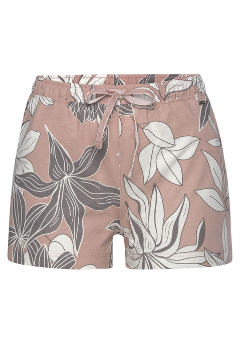 Bild: Pyjamashorts von LASCANA: Shorts von Lascana. Mit floralem Alloverprint. Hoher Elastikbund mit Tunnelzug. Weite Passform. Weiche Single-Jersey-Qualität aus 50% Baumwolle, 50% Viskose.
