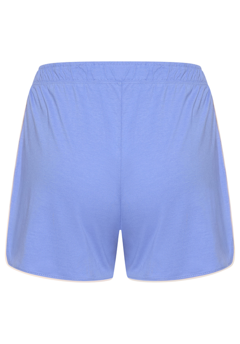 Bild: Pyjamashorts von LASCANA: Leger geschnittene Schlafshorts von Lascana im Basic-Style. Seitliche Eingrifftaschen. Zierschleife vorn am elastischen Bund. Kontrastfarbene Paspel am abgerundeten Saum. Gut zu verschiedenen Shirts kombinierbar. Single-Jersey aus einer weichen Baumwoll-Viskose-Mischung.