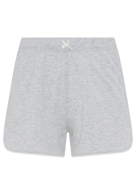 Bild: Pyjamashorts von LASCANA: Leger geschnittene Schlafshorts von Lascana im Basic-Style. Seitliche Eingrifftaschen. Zierschleife vorn am elastischen Bund. Kontrastfarbene Paspel am abgerundeten Saum. Gut zu verschiedenen Shirts kombinierbar. Single-Jersey aus einer weichen Baumwoll-Viskose-Mischung.