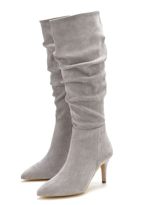 Bild: Reißverschlussstiefel von LASCANA: Stiefel von LASCANA. Absatzhöhe ca. 8 cm. Obermaterial aus Microfaser. Futter und Decksohle aus Textil. Laufsohle aus Synthetik.