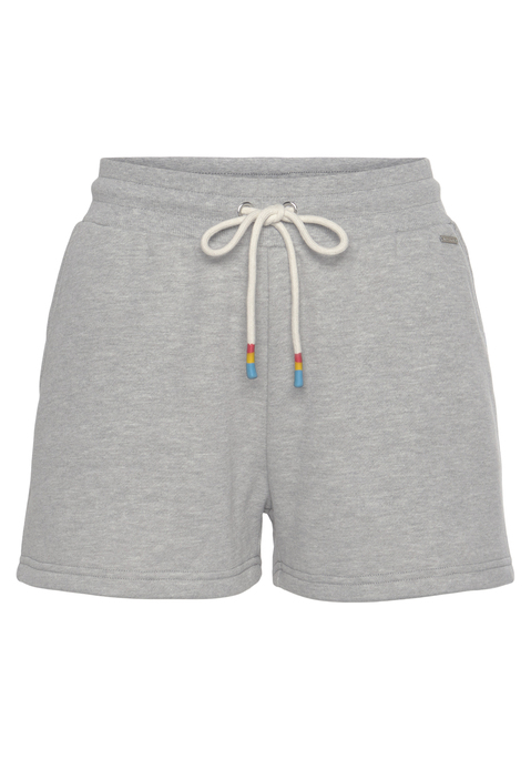Bild: Relaxshorts von LASCANA: Lässige Sweatshorts von Lascana mit Regenbogendetails. Elastischer Tunnelzugbund und seitliche Eingrifftaschen. Super für den Pride Month, aber auch für andere Gelegenheiten. Weiche French-Terry-Qualität.
