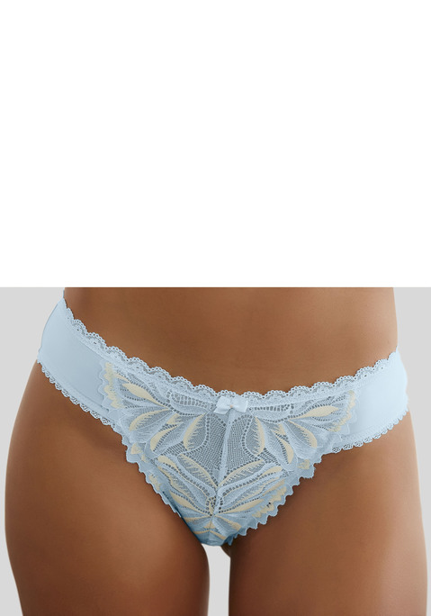 Bild: Rioslip von LASCANA: Femininer Slip mit einzigartigen Spitzen-Details. Mit feiner Spitzenborte und Zierschleife. Mit eingearbeitetem Baumwollzwickel. Passende BH's aus der gleichen Serie erhältlich. Mit Liebe & Leidenschaft in Hamburg kreiert. Obermaterial: 90% Polyamid, 10% Elasthan.
