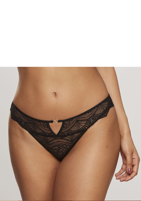 Bild: Rioslip von LASCANA: Sexy Rioslip aus weicher, elastischer Spitze. Mit verführerischen Cut-outs und vorne mit Ring. Mit eingearbeitetem Baumwollzwickel für angenehmes Tragegefühl. Passender BH aus der gleichen Serie erhältlich. Aus 90% Polyamid, 10% Elasthan.