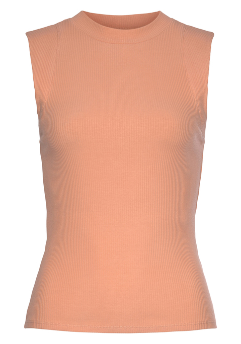 LASCANA Ripptanktop Damen peach Gr.32/34