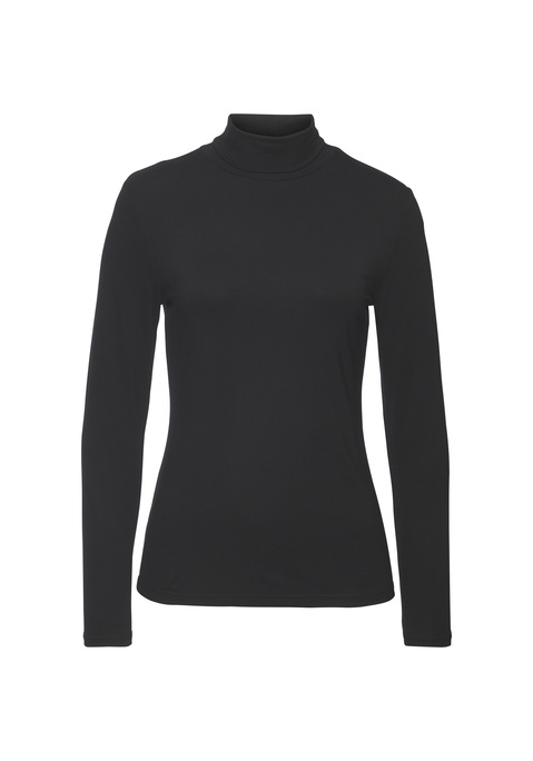 Bild: Rollkragenshirt von LASCANA: <h3>Das modische Rollkragenshirt von <strong>LASCANA</strong></h3>
<p>
Entdecke das stilvolle Rollkragenshirt von <strong>LASCANA</strong>, das mit seinem kleinen Rollkragen jedem Outfit eine elegante Note verleiht. Die langen Ärmel und der gerade Saumabschluss sorgen für eine makellose Ästhetik, während die figurbetonte Passform deine Silhouette perfekt zur Geltung bringt. Dieses unifarbene Basic ist ein wahres Must-have und vielseitig kombinierbar.
</p>

<h4>Details und Mehrwerte des Rollkragenshirts</h4>
<p>
Das Shirt überzeugt durch seine weiche und elastische Jersey-Qualität, die für ein angenehmes Tragegefühl sorgt. Der körpernahe Schnitt passt sich sanft deiner Form an und bietet gleichzeitig Bewegungsfreiheit. Zudem ist es pflegeleicht und kann bequem in der Maschine gewaschen werden. Mit seiner robusten Beschaffenheit bleibt es auch nach mehreren Wäschen in Form.
</p>

<h4>Outfit-Tipps für jeden Anlass</h4>
<p>
Kombiniere das Rollkragenshirt idealerweise mit einer schicken Jeans oder einer stylischen Stoffhose für einen perfekten Look im Büro oder beim Treffen mit Freunden. Für einen entspannten Freizeit-Look sind Sneakers oder Stiefeletten die ideale Wahl. Egal ob beim Stadtbummel oder beim gemütlichen Abendessen, dieses Shirt passt immer.
</p>

<p>Gönn dir den Komfort und die Eleganz, die du verdienst – mit dem Rollkragenshirt von <strong>LASCANA</strong>!</p>