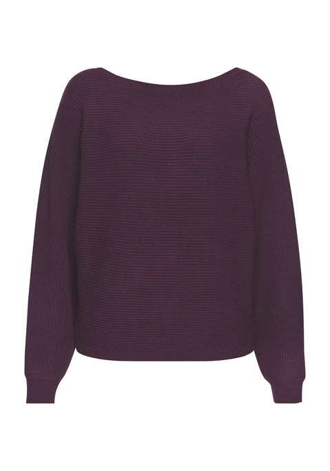 Bild: Rundhalspullover von LASCANA: Bequemer Pullover von Lascana mit langen Fledermausärmeln. Zierknöpfe an der Rückseite. Gerader Saum. Figurumspielende Passform. Pflegeleichter Materialmix mit Viskose-Anteil und weichem Griff.