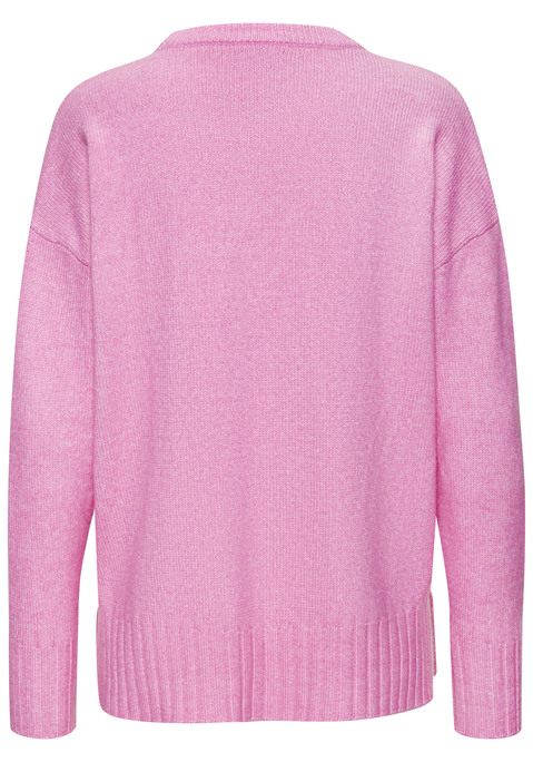 Bild: Rundhalspullover von LASCANA: Softer Pullover von Lascana mit Ziernaht vorn. Rundhalsausschnitt. Breite Saumabschlüsse im Rippstrick. Kurze Seitennahtschlitze. Lockere Passform mit überschnittenen Schultern. Sehr weiche Strickqualität.