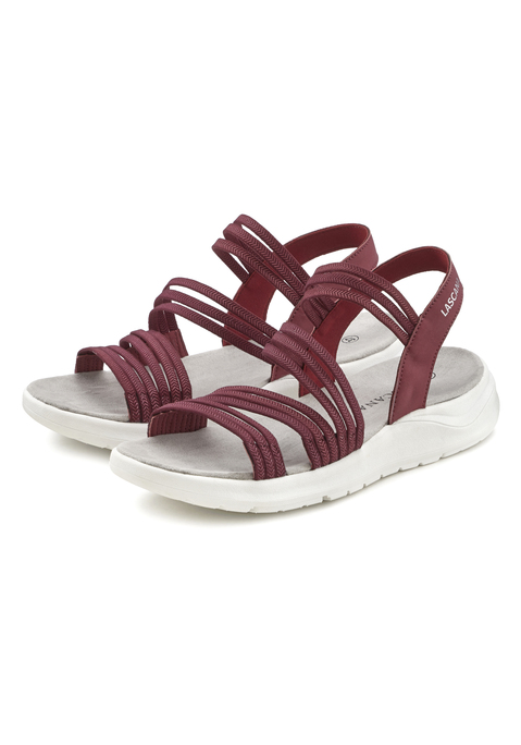 Sandale von LASCANA in rot