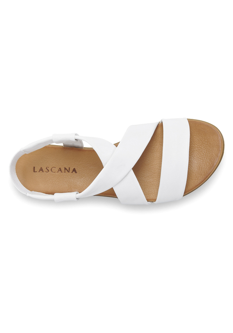 Bild: Sandale von LASCANA: Sandale aus Leder von LASCANA. Obermaterial, Futter und Decksohle aus Rindsleder. Laufsohle aus Synthetik.