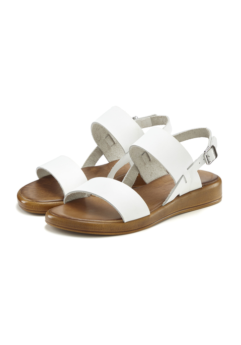 Bild: Sandale von LASCANA: Modische Sandale von Lascana. Kleine Schnalle zum Regulieren der Weite. Ein Riemchen in metallischer Optik. Aus hochwertigem Leder.