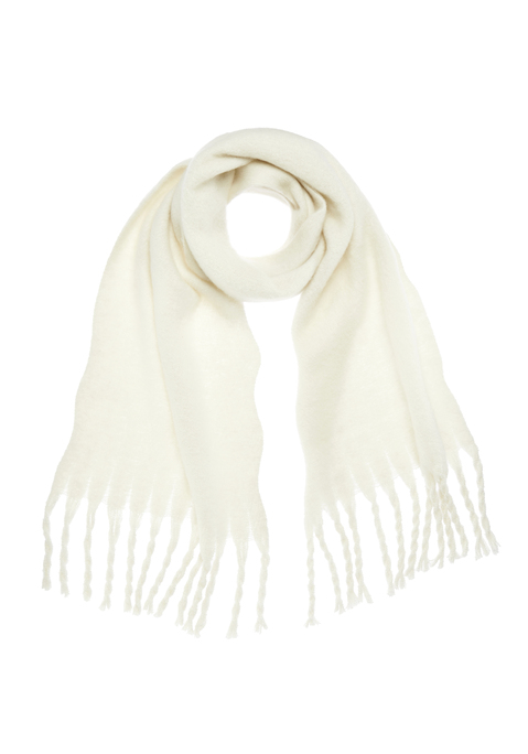 Bild: Schal von LASCANA: Wunderschöner unifarbener Strickschal von Lascana mit Fransen an den Abschlüssen. Ideal für lange Spaziergänge und andere Outdoor-Aktivitäten in den kalten Jahreszeiten. Weiches Material.