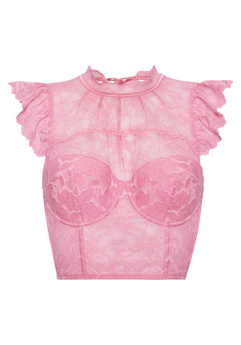 Bild: Schalen-BH von LASCANA: Sexy Schalen-BH-Top in leichter Longform. Rundherum aus edler, dezent transparenter Spitze. Cups auf Formbügel gearbeitet mit leichter Wattierung. Mit Haken & Ösenverschluss und feinem Bändchen. Mit Liebe & Leidenschaft in Hamburg kreiert. Obermaterial: 60% Polyamid, 35% Polyester, 5% Elasthan.