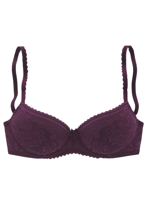 LASCANA Schalen-BH Damen aubergine Gr.100D