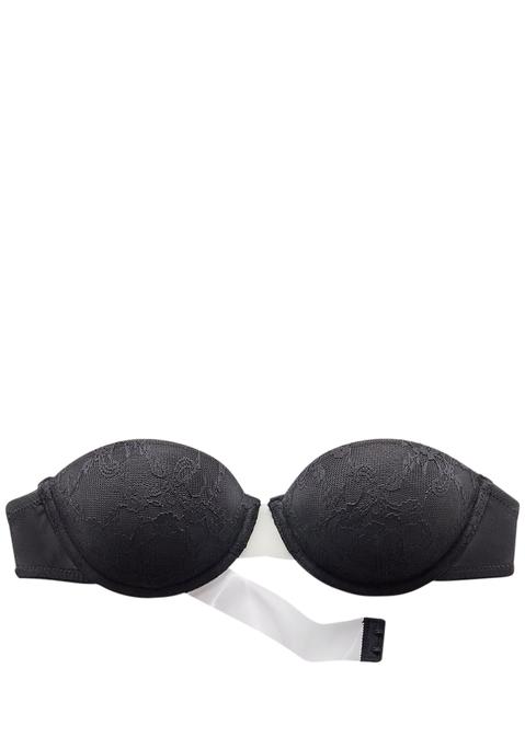 Bild: Schalen-BH von LASCANA: Mit transparentem Rücken für tiefe Rückenausschnitte. Die Cups sind sind leicht wattiert und mit hübscher Spitze in floraler Optik überzogen Der BH ist aus 54% Polyester, 40% Polyamid, 6% Elasthan. BHs sind nicht trocknergeeignet, da die Versteller und Ringe durch die Hitze beschädigt werden und brechen.