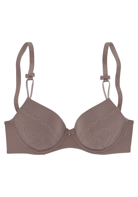 Bild: Schalen-BH von LASCANA: Femininer Schalen-BH mit integrierten Bügeln und nahtlos geformten Cups. Cups sind überzogen mit anteilig recycelter Spitze in blumiger Optik. Passende Unterteile aus der gleichen Serie erhältlich. Mit Liebe & Leidenschaft in Hamburg kreiert. Sexy Dessous. Spitzen-Dessous. Romantische Dessous. Verspielte Dessous. Enthält recyceltes Polyamid in Spitze und Microtouchmaterial Spitze: 56% Polyamid recycelt, 27%Polyamide, 17%Elastane, Micro: 83% Polyamid recycelt, 17% Elasthan).