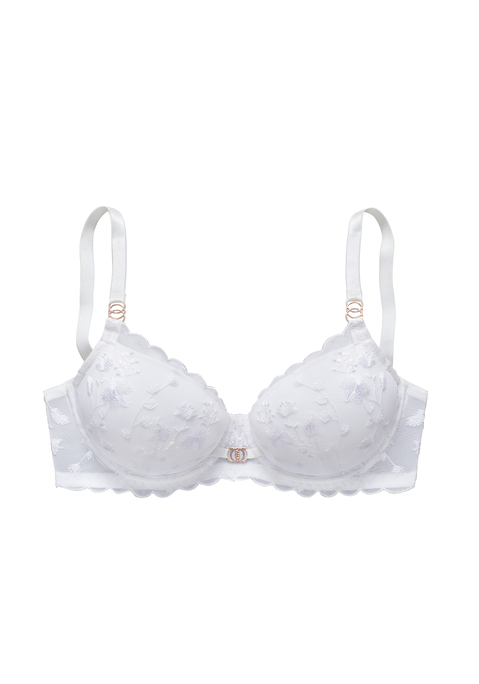 Bild: Schalen-BH von LASCANA: Verspielter Schalen-BH mit Bügel und dezenten Accessoires an Träger und vorne mittig. Leicht wattierte Cups mit zarter Blumen-Stickereispitze überzogen. Rücken aus trageangenehmen Microtouch-Material. Individuell verstellbare Träger sowie Rückenverschluss. Mit Liebe & Leidenschaft in Hamburg kreiert. Reizwäsche. Verführerische Dessous. Spitzen-Dessous. Romantische Dessous. Verspielte Dessous. Aus 88% Polyamid, 12% Elasthan.