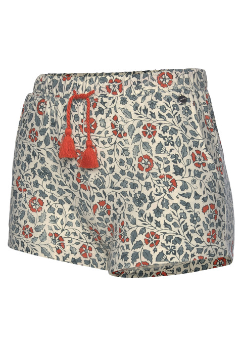 Bild: Schlafshorts von LASCANA: Pyjamashorts mit floralem Print. Praktische Eingriffstaschen, sowie ein elastischer Bund mit Kordel und Quasten. Angenehme Polyester-Viskosequalität.
