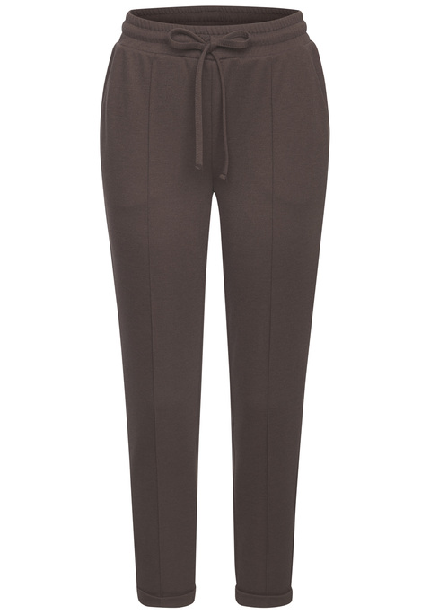 Bild: Schlupfhose von LASCANA: Unifarbene Schlupfhose von Lascana in modischer 7/8-Länge. Elastischer Bund mit verstellbarem Tunnelzug. Stylische Biese an den vorderen Beinen. Praktische Eingrifftaschen. Vielseitig kombinierbar. Elastischer Jacquard.