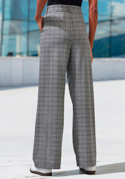 Bild: Schlupfhose von LASCANA: Schlupfhose von Lascana mit Allovermuster. Überzeugend: hohe Taille für viel Tragekomfort. Weit geschnittene Beine für modische Eleganz. Ideal für wenig formelle Anlässe. Elastisches Material für perfekte Passform.