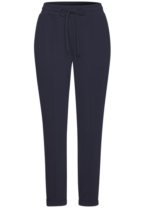 Bild: Schlupfhose von LASCANA: Unifarbene Schlupfhose von Lascana in modischer 7/8-Länge. Elastischer Bund mit verstellbarem Tunnelzug. Stylische Biese an den vorderen Beinen. Praktische Eingrifftaschen. Vielseitig kombinierbar. Elastischer Jacquard.