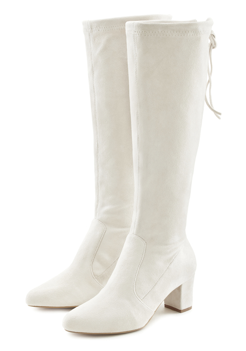 Bild: Schlupfstiefel von LASCANA: Stiefel mit Langschaft von LASCANA. Absatzhöhe ca. 6 cm. Obermaterial aus Microfaser. Futter und Decksohle aus Textil. Laufsohle aus Synthetik.