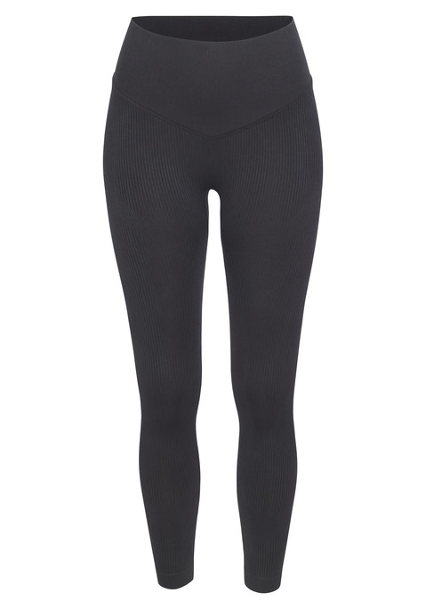 Bild: Seamless Leggings von LASCANA: Leggings von Lascana im nahtlosen Design für viel Tragekomfort. Breites, elastisches, geripptes Bündchen für zusätzlichen Halt. Vielseitig kombinier- und einsetzbar. Atmungsaktives, elastisches Funktionsmaterial.